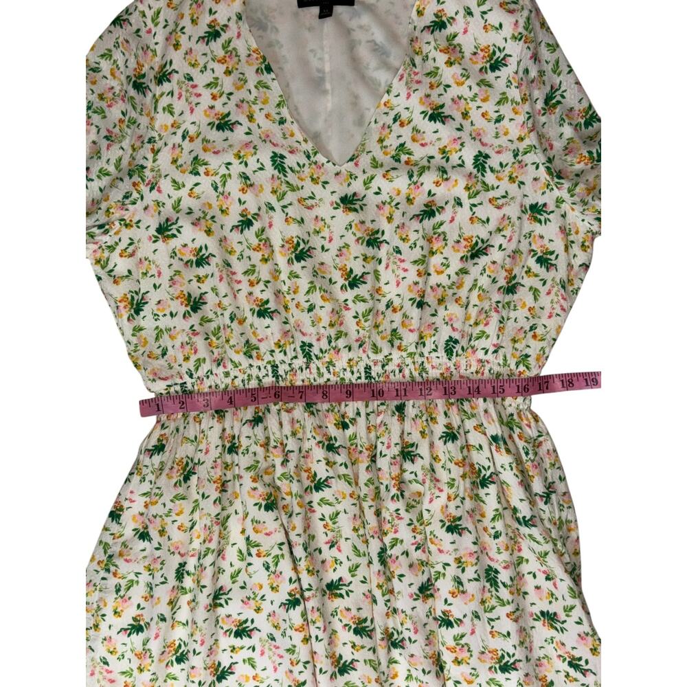 Banana Republic V-Neck Floral  Long Sleeved Dress Size XL - Picture 7 of 11